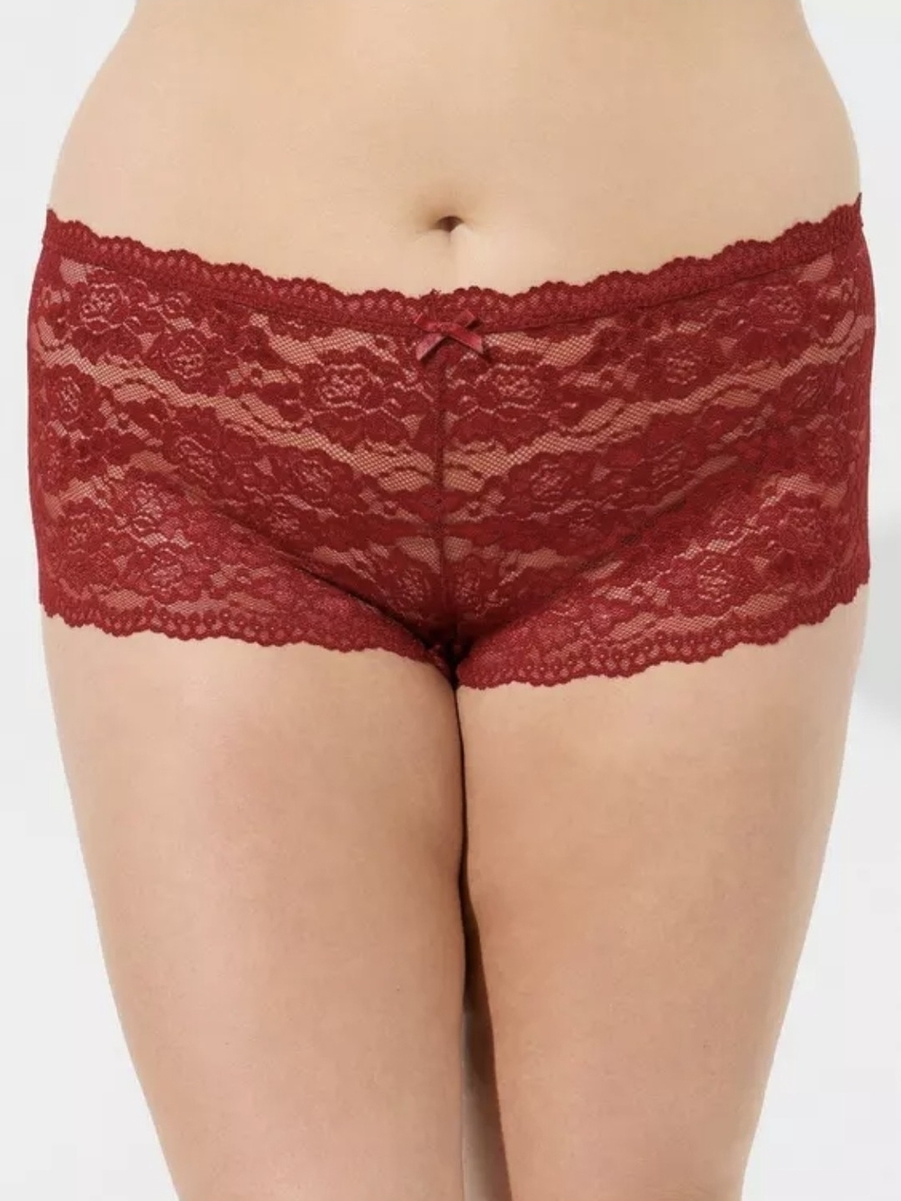 Torrid Lace Mid-Rise Cheeky Boyshort Panty NWOT #0313